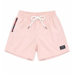 WOWIE Youth Small Pink Casual Drawstring‎ Shorts Woven Elastic Waist Pockets